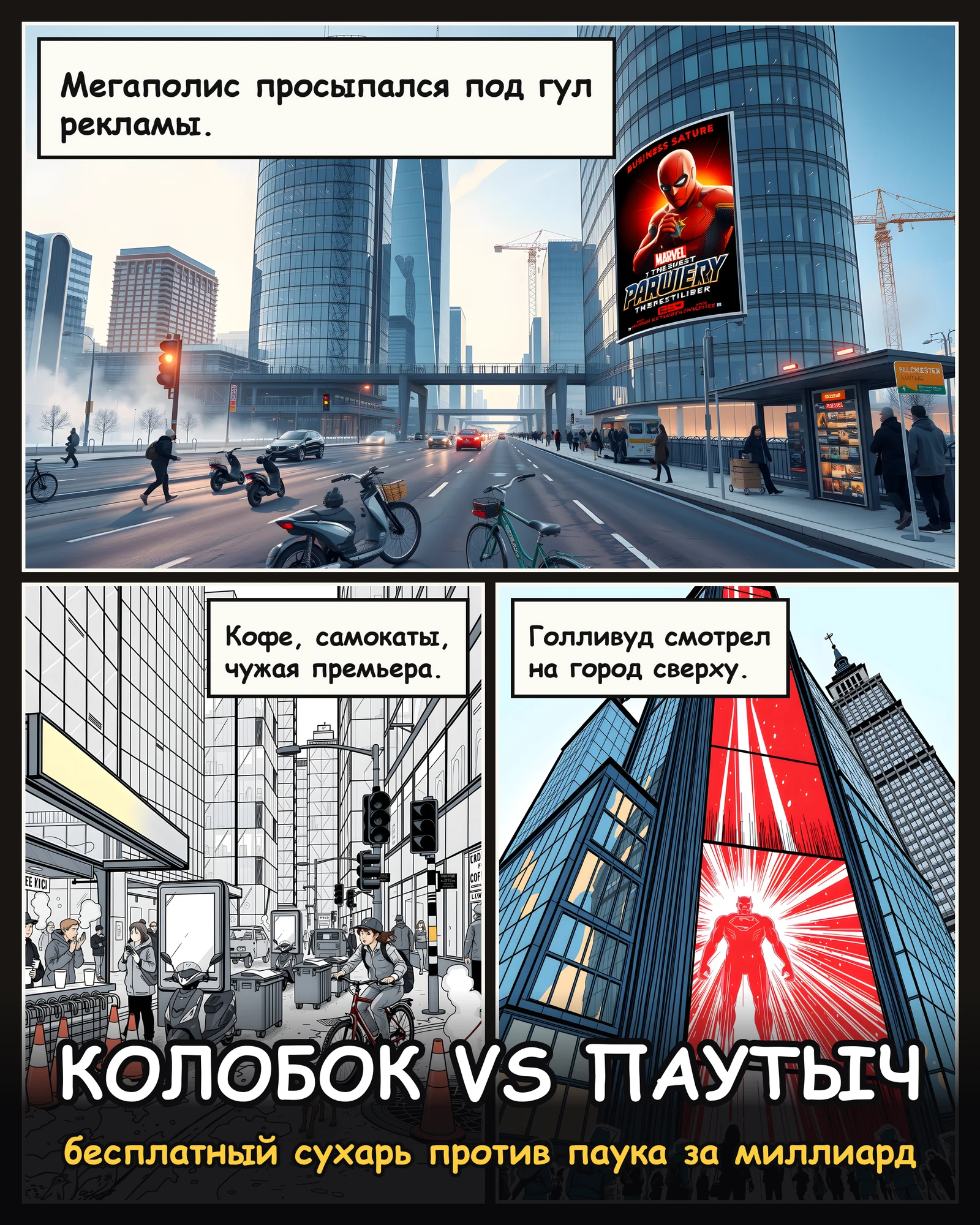 Колобок VS Паутыч, полоса 1 из 10